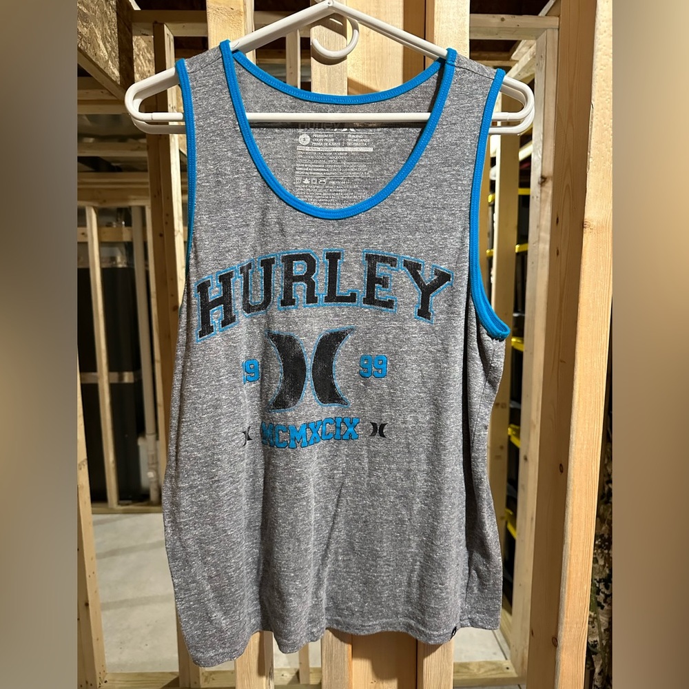 Hurley Grey Tank Top Men’s Small great condition smoke free